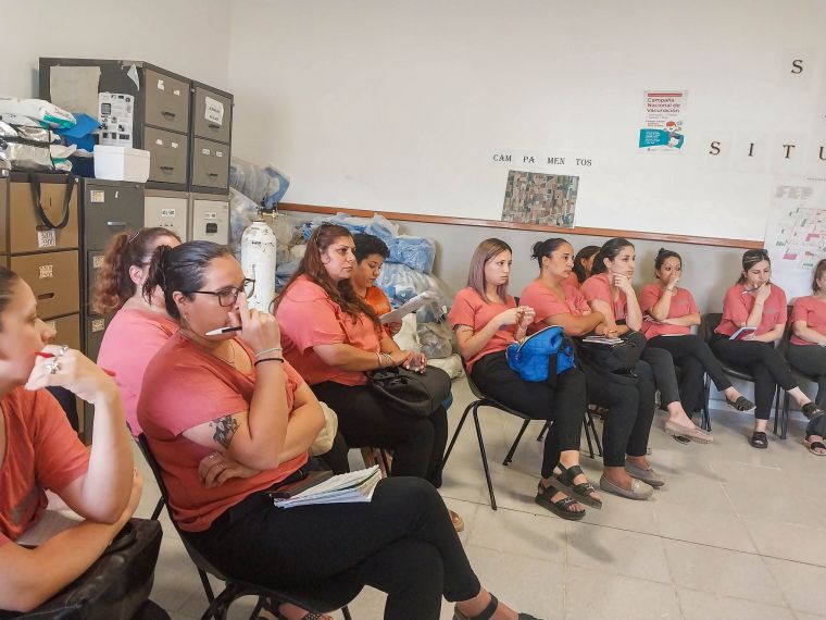 Capacitación al equipo administrativo del dispensario y centros de salud del municipio