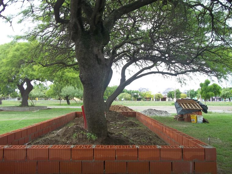Avanza la construcción de Canteros en el Parque Central Belgrano