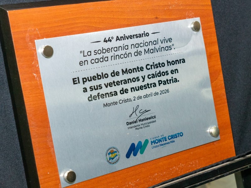 Monte Cristo rindió homenaje a los héroes de Malvinas