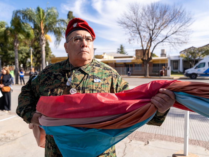 Monte Cristo celebró el día de su bandera en la Plaza Sarmiento