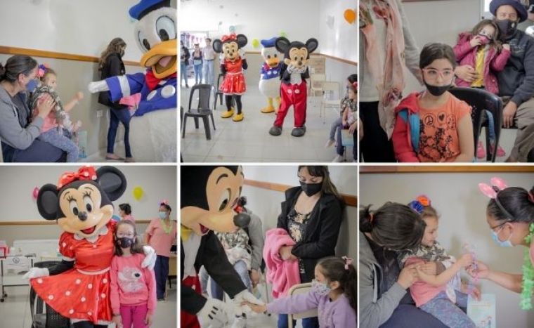 Comenzó la vacunación para niños con alegría