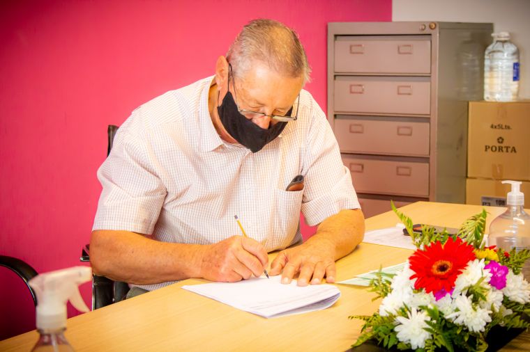 Reunión y apoyo a nuestros bomberos