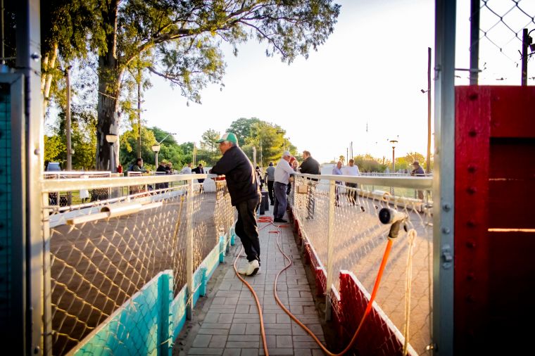 Finalizamos el mantenimiento de la cancha de bochas