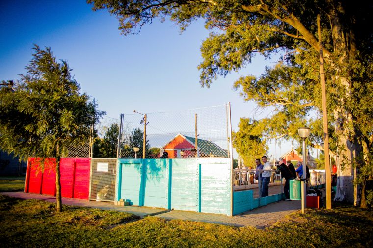 Finalizamos el mantenimiento de la cancha de bochas