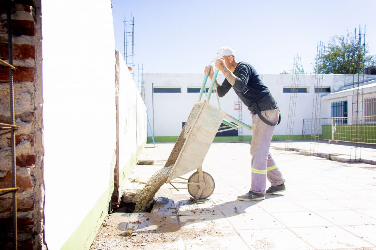 Así avanzan los obras del Jardín Nogal 