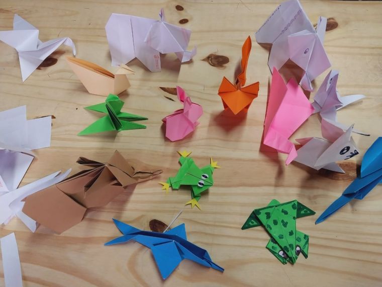 Finalizó Otro Taller de Origami de Animales en el Punto Digital