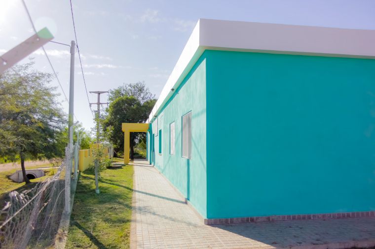 Avanzan las obras en la escuela Domingo Sarmiento de Media Luna