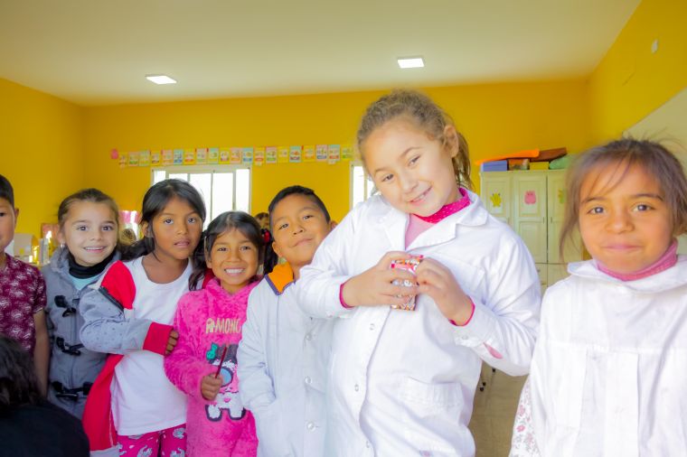 Avanzan las obras en la escuela Domingo Sarmiento de Media Luna