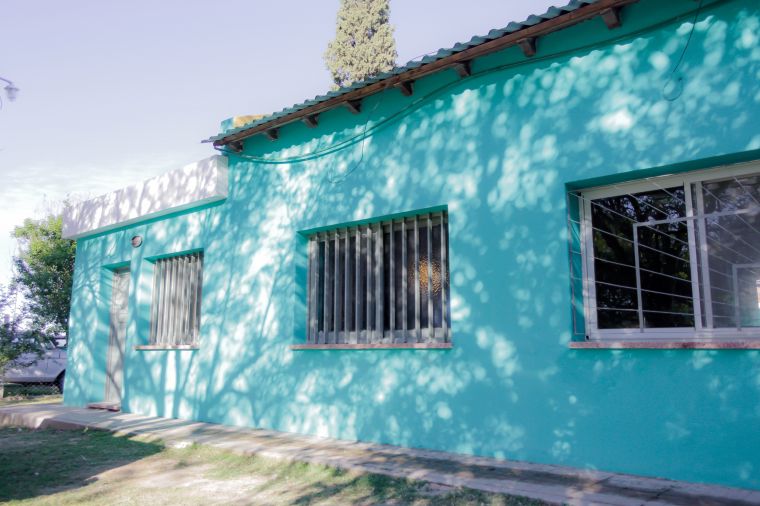 Avanzan las obras en la escuela Domingo Sarmiento de Media Luna