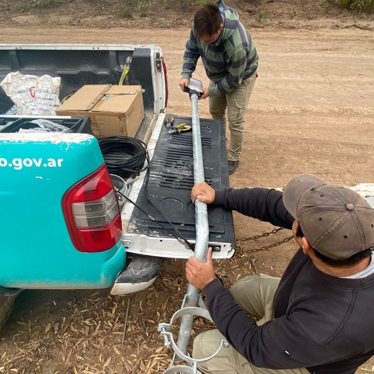 Luminarias Led en Blas de Rosales y avances en KM691