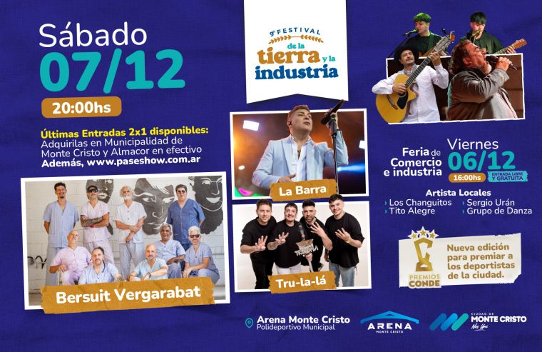 Monte Cristo se prepara para vivir el Gran Festival de la Tierra y la Industria
