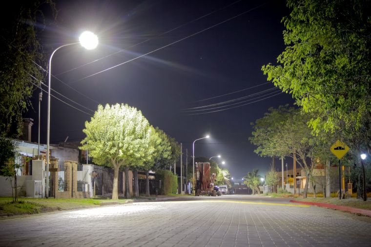 Nueva iluminación en el Barrio Mendiolaza